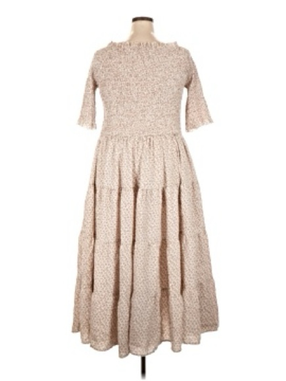 Orange Creek tiered smocked floral midi dress